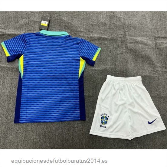 Nuevo 2ª Conjunto De Niños Brasil 2024 Azul Blanco Baratas